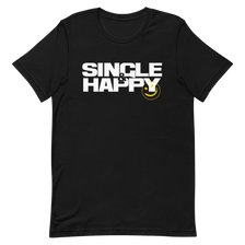Single & Happy Black T-Shirt