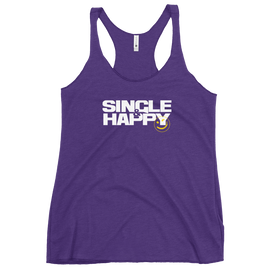 Single & Happy Purple Tank Top